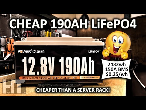 Power Queen 190AH LiFePO4 150A BMS Lithium Battery Review