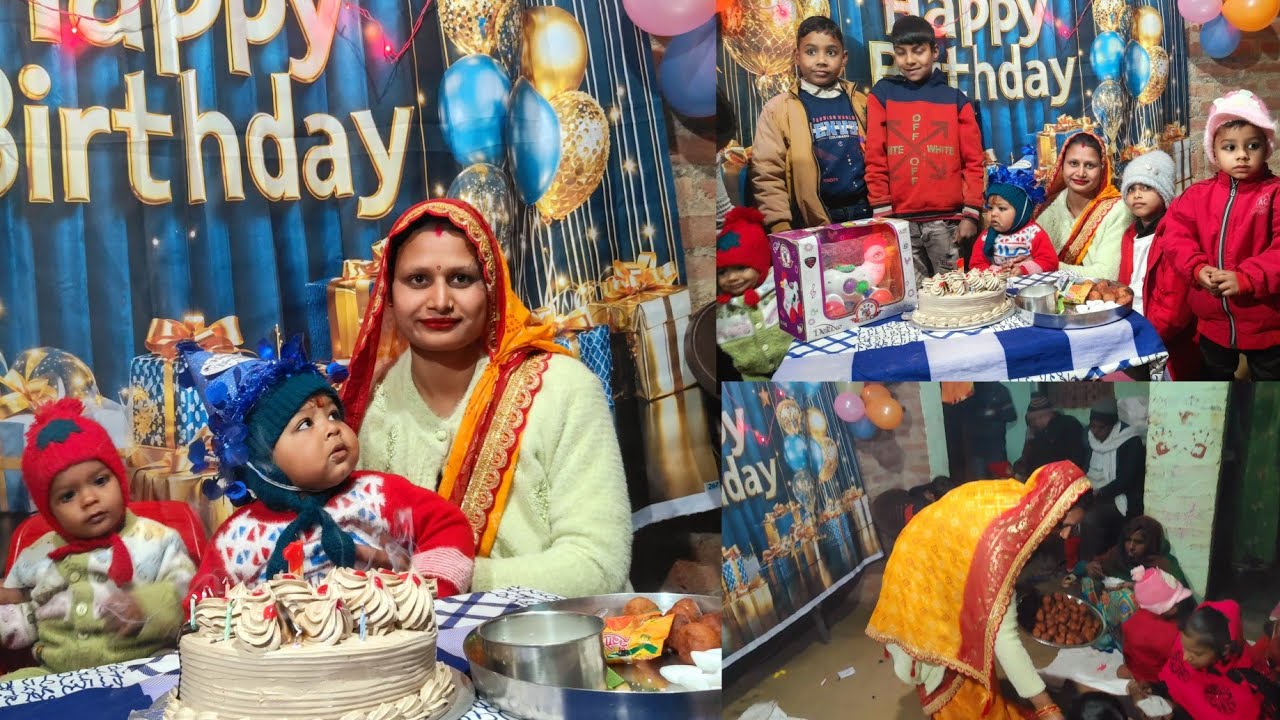 (Ayansh ka first birthday)आखिर आ गई वो शुभ घड़ी जिसका💁इंतजार था🎊बहुत धूमधाम से मनाया बेटे का जन्मदिन