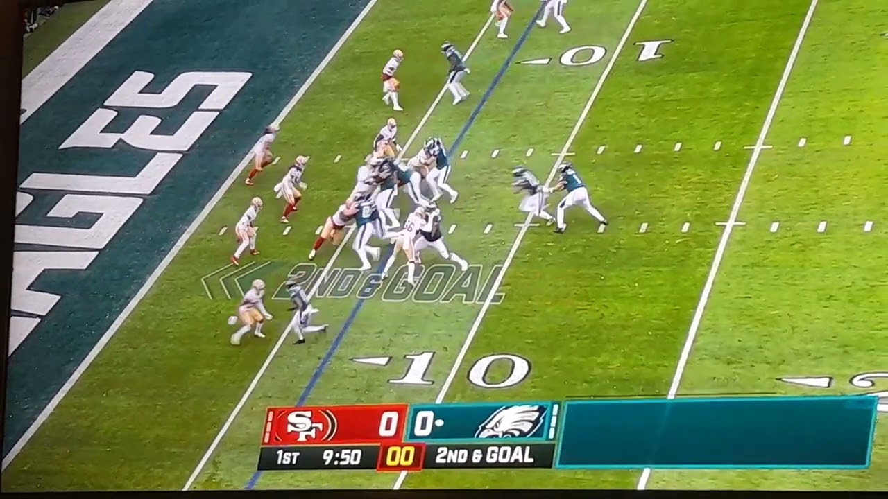 Miles Sanders rush in UNTOUCHED for a eagles touchdown on their opening drive!