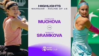 Karolina Muchova vs. Rebecca Sramkova | 2023 Warsaw Round of 16 | WTA Match Highlights