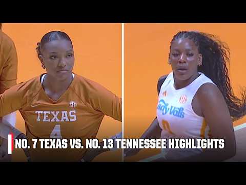 Texas Longhorns vs. Tennessee Lady Volunteers | Full Match Highlights | ESPN College Volleyball