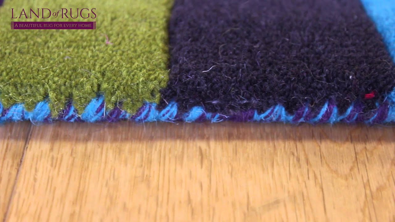 Multi Colour Striped Wool Rugs YouTube