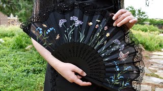 Painting a Late Victorian Hand Fan