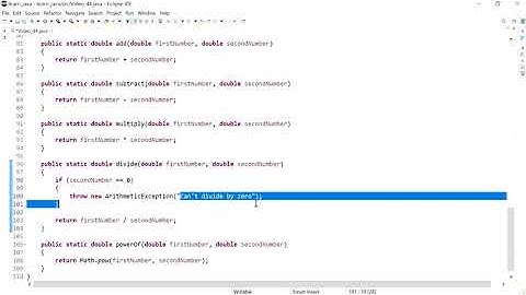 Java 44: Throw and handle an ArithmeticException when a division by zero is attempted (try/catch).