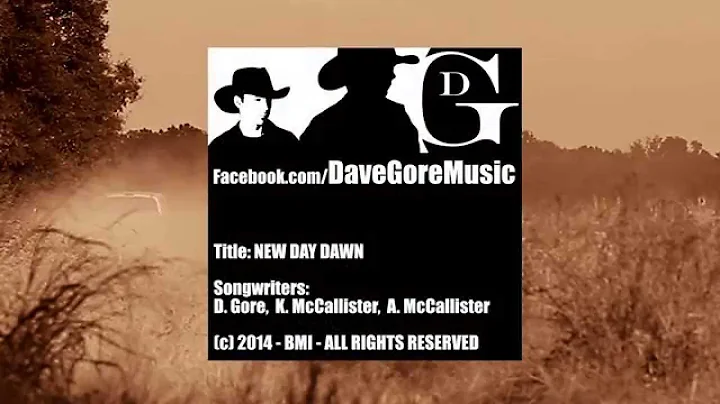 Dave Gore - New Day Dawn (Preview Video)