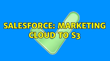 Salesforce: Marketing Cloud to s3