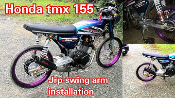 Honda tmx 155 jrp swing arm installation.