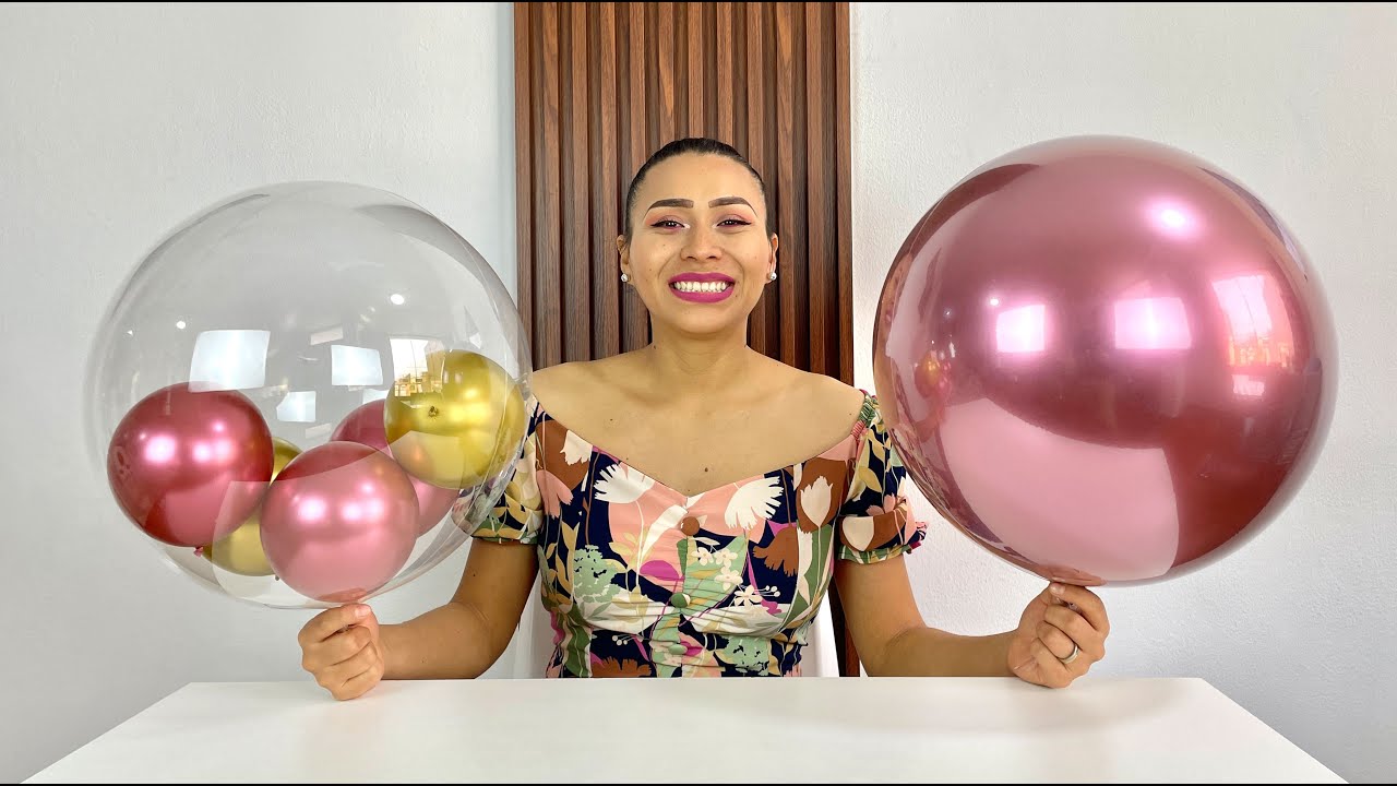 Como meter globos dentro de globo burbuja - 🎈 DIY Deco Bubble Balloon 🎈