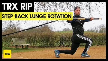 TRX RIP Step Back Lunge with Rotation