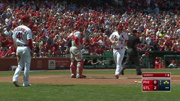 PHI@STL: Piscotty drives in two on a double to left
