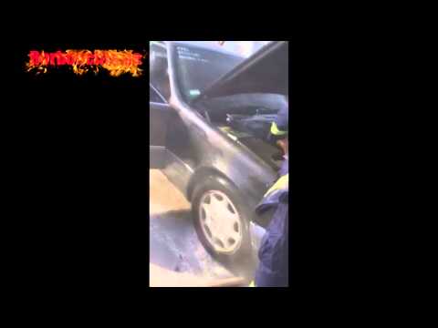 ხანძრის ქრობა მსუბუქ ავტომობილზე (borbonchia.ge)