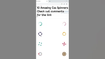 10 Amazing Css Spinners #css #spinner