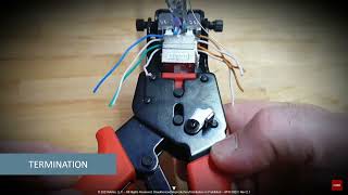 Termination Process: C6A ModClip Jack, U/FTP Cable and Multipair tool