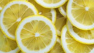 Картинка фрукты. Круглые желтые кусочки лимона. Imatge de fruita. Rodes de llimona grogues rodones Картинка фрукты. Круглые желтые кусочки лимона. Imatge de fruita. Rodes de llimona grogues rodones