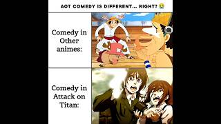 Attack on Titan 💀 AOT Comedy Is Different? | Funny Moments #shorts #aot #eren #anime #animeedit