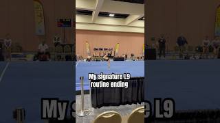 Level 9 floor signature ending #level9 #floorexercise #signaturemoves #2025 #gymnasticsfloorroutine