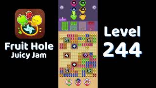 🎯 Fruit Hole Level 244 Walkthrough | Fun Fruit Puzzle Game 🍓 | SolutionGuruji