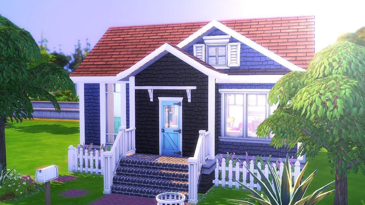 SINGLE'S STARTER HOUSE || The Sims 4: Speed Build - YouTube