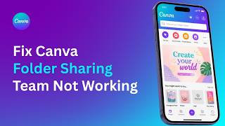 How to Fix Canva Folder Sharing Not Working for Team !
