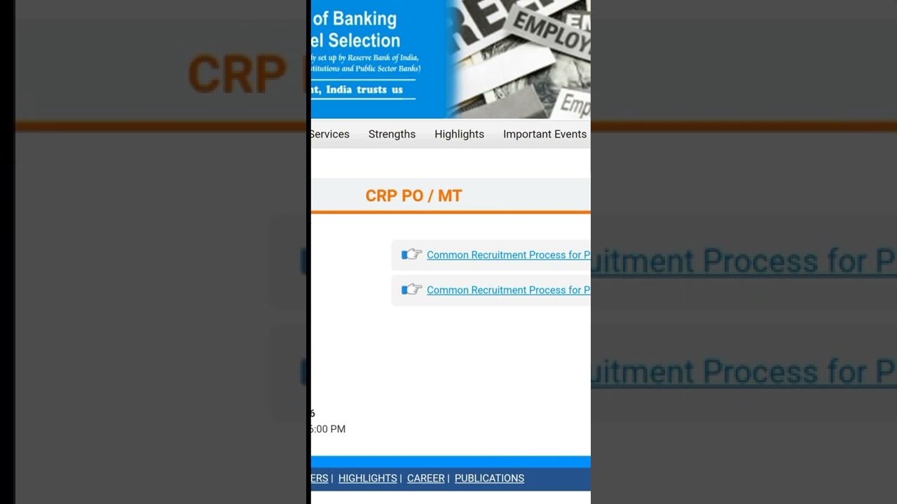 IBPS CRP PO ,CLERK, SPL RESULT LINK ACTIVATED 