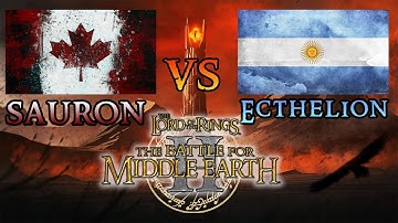 🟢Ecthelion vs Sauron! 1v1 Patch 1.09v2 BFME 2 Online Multiplayer