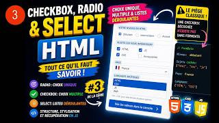 Checkbox, radio et select en HTML — tout ce qu'il faut savoir