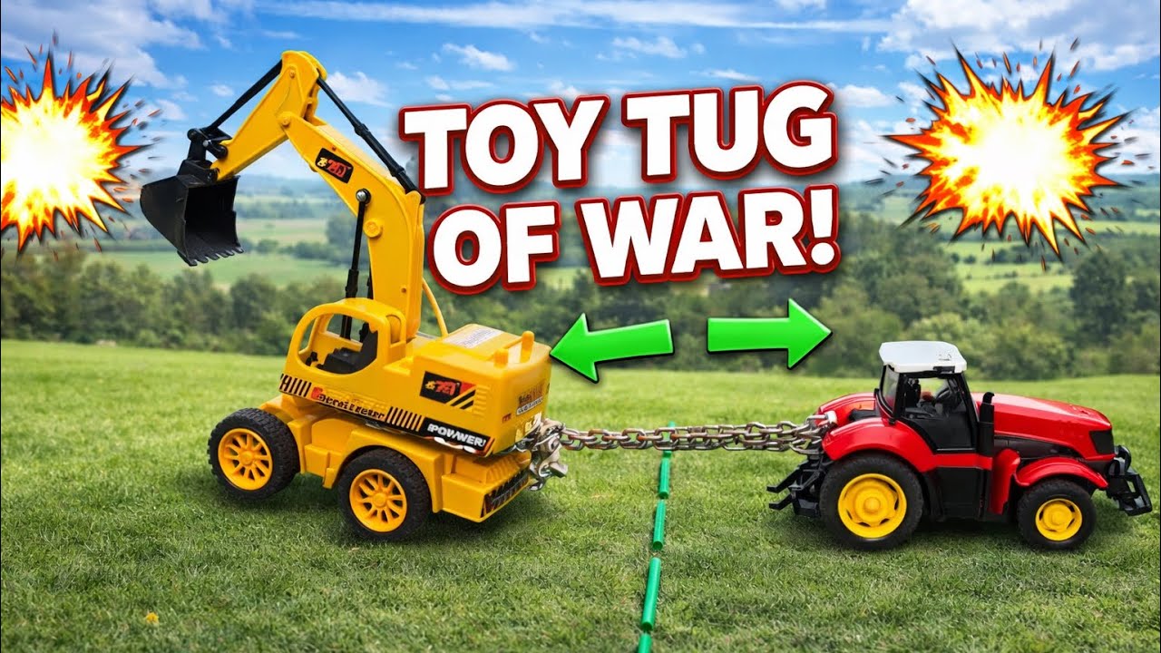 Tug of war, JCB and Tirector ￼