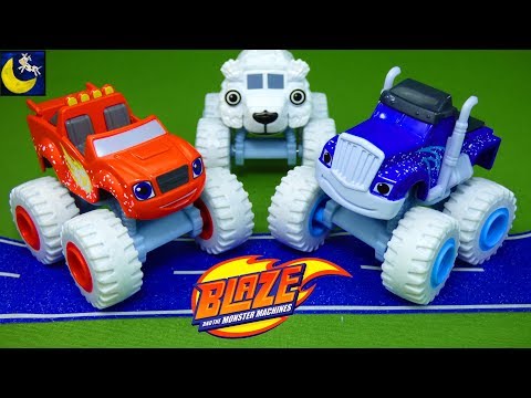 Polar Pals Blaze and the Monster Machines Gift Set & My Collection of LOTS of Die Cast Truck Toys