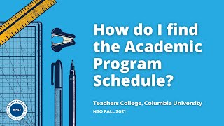 How do I find the Academic Program Schedule?