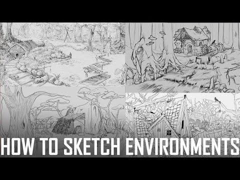 Environments Local Problem Solving Drawing Critique Hour! How to Sketch--Environment Challenge Sketch Submissions ...