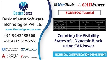 CADPower Tutorials: Counting the visibility states of a dynamic block in CADPower | Rakesh Rao
