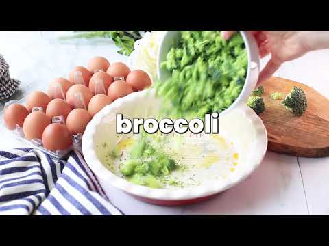 Broccoli Cheddar Crustless Quiche