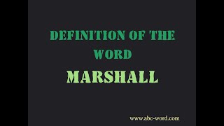 Definition of the word \