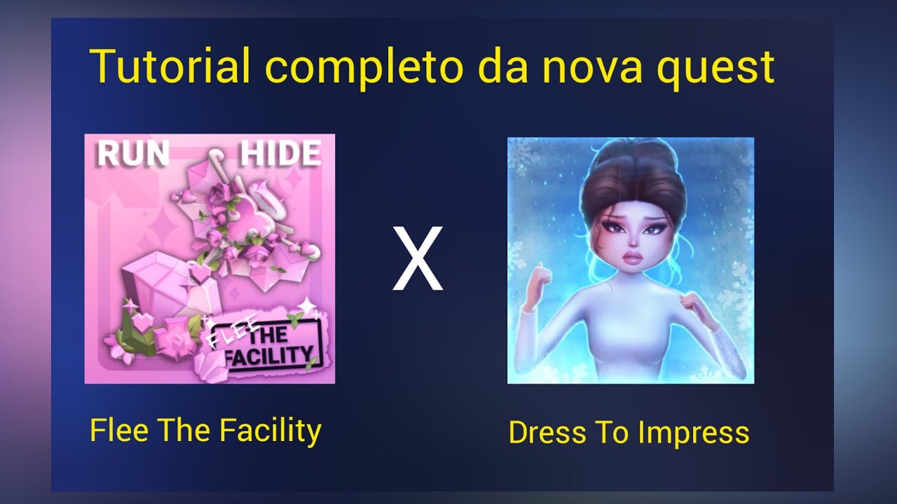 Tutorial completo da nova quest do Flee The Facility X Dress To Impress 
