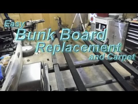 jon boat trailer bunk board replacement - youtube