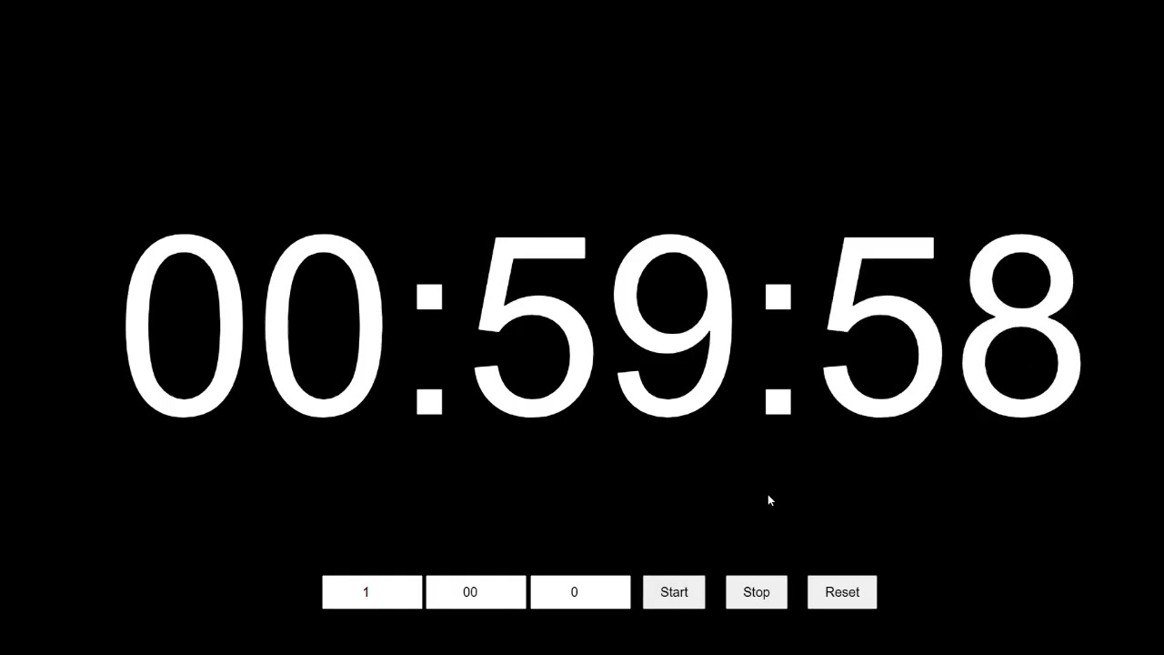 Event Counter Full Screen Countdown Timer