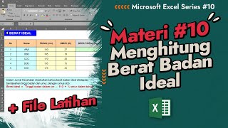 Cara Menghitung Berat Badan Ideal di Excel (Rumus Lama) (+ File Latihan) screenshot 3