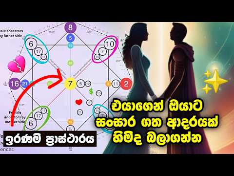 මේවා දැන්ම වෙනස් කරගෙන, එයාව ඔයාගෙම කරගන්න/ ඉරණම් ප්‍රස්ථාරය ජීවිතේට වරක් වත් බලන්න Destiny  chart