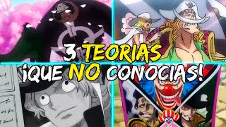 3 TEORIAS que NO CONOCÍAS de ONE PIECE