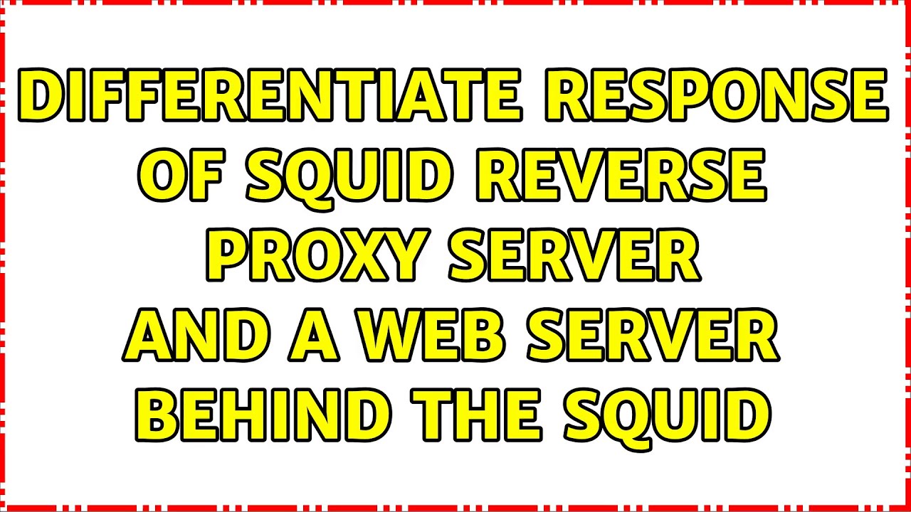 Differentiate response of Squid reverse proxy server and a web server ...