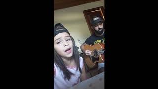 Minha filha Leandra fazendo cover da música, minha estrela perdida de João Paulo e Daniel.