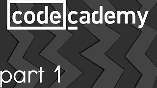 code academy part 1