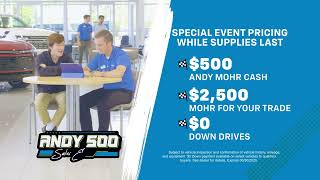 The final lap of savings is here! We’re extending the Andy Five Hundred at Andy Mohr Chevrolet!