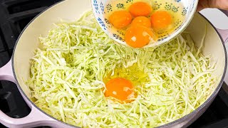 Cabbage with eggs is better than meat in this easy way! Simple and delicious breakfast dinner recipe by Essen Recipes 3,498,869 views 1 month ago 5 minutes, 12 seconds