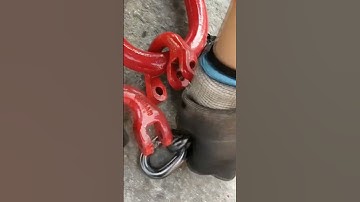 How to install the Coupling Link Grade 80 Alloy Steel Hammer Lock Chain Connector