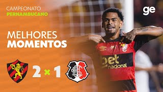 SPORT 2 X 1 SANTA CRUZ | MELHORES MOMENTOS | 7ª RODADA PERNAMBUCANO | sportv | ge.globo