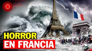 Mira las imágenes de como olas gigantes azotan edificios en Francia