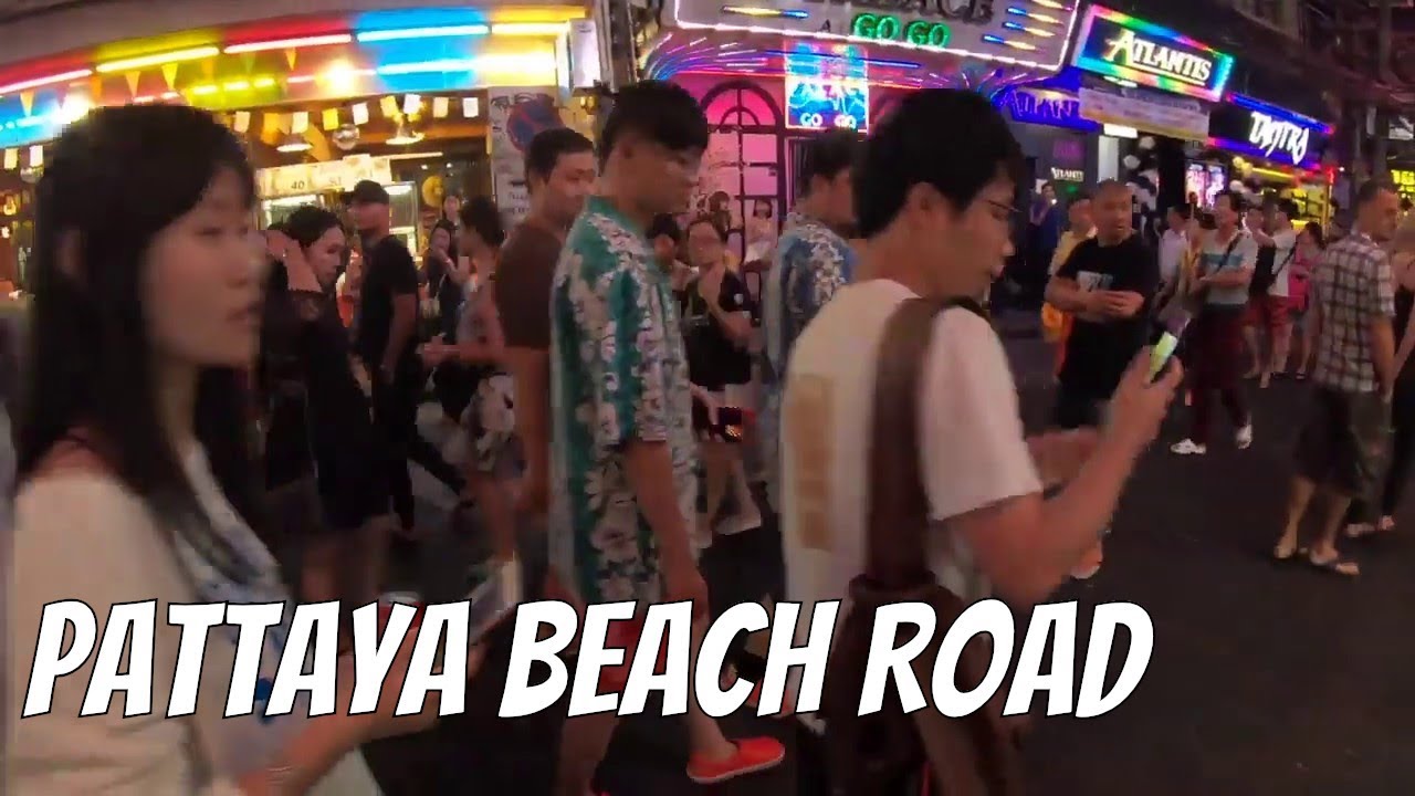 All around Pattaya Beach Road | Freelancer and ladyboy Walking ...