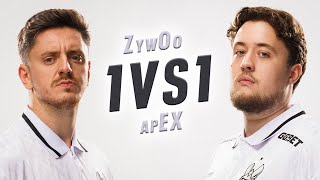 Two Counter Strike Legends Zywoo Vs Apex 1V1