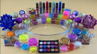 GLITTER SLIME | Mixing makeup and glitter into Clear Slime | Satisfying Slime Videos 1080p